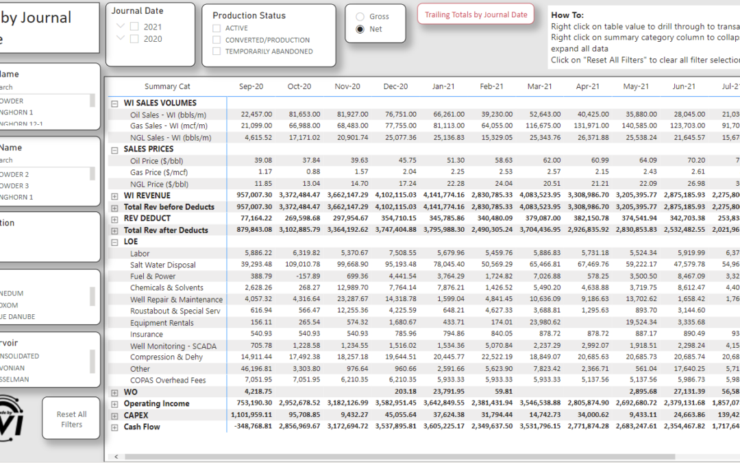 Lease Operating Statement